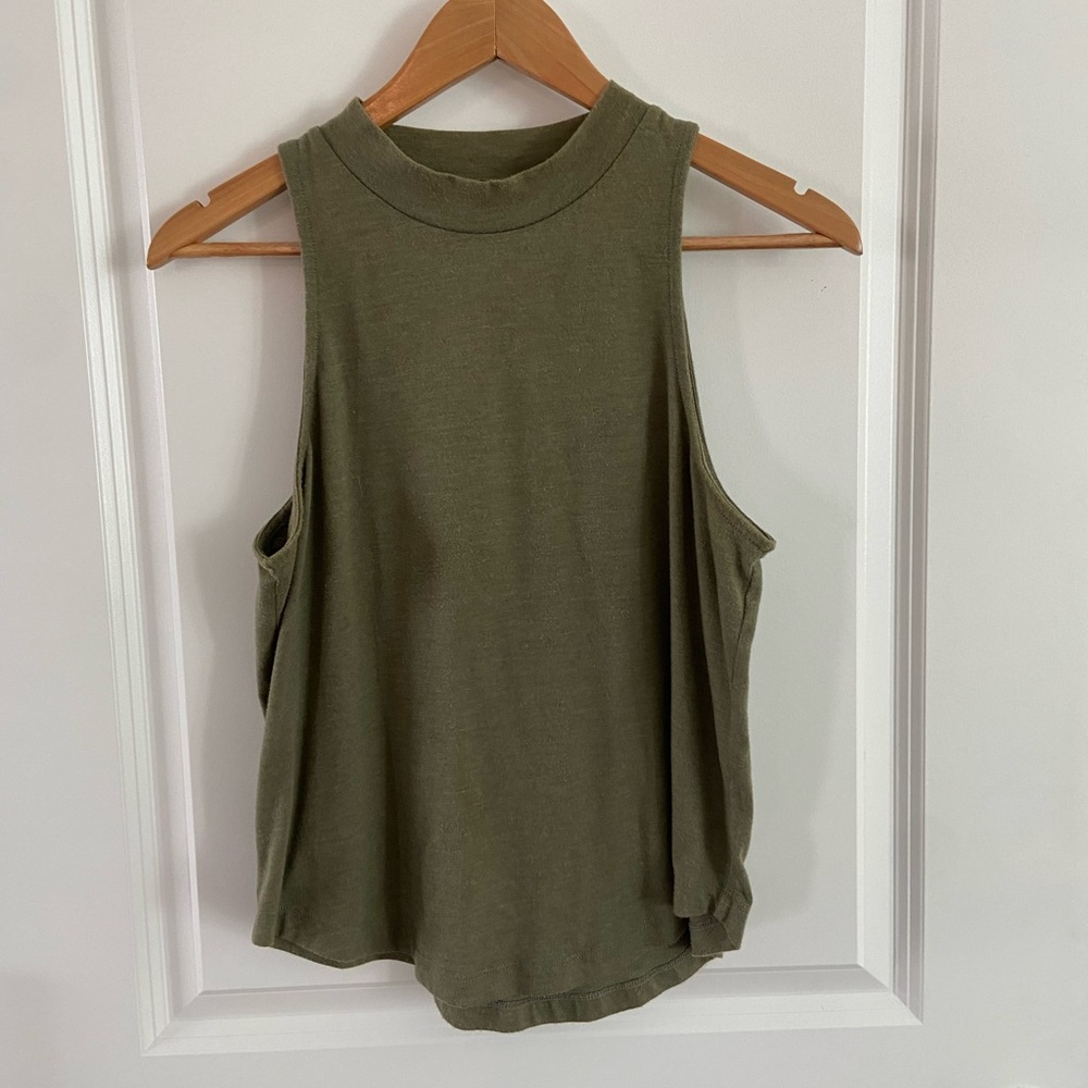 Madewell mock neck muscle tank
